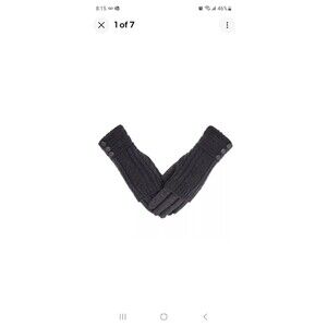 Winter Warm Knit Fingerless + Touchscreen Texting Thick Cotton Full Gloves 2-...